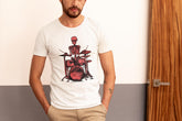 Rock And Roll Skeleton Drummer Unisex T-Shirt